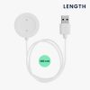 Kabel ładujący USB do zegarka Xiaomi Mi Color Sport/Watch S1 Active, Kwmobile, biały, plastikowy, 58354.02