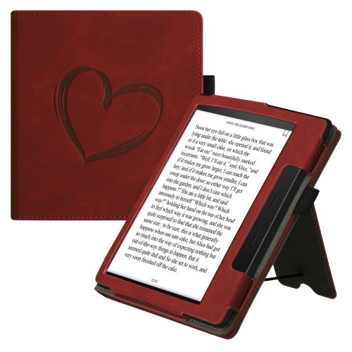 Pokrowiec na Amazon Kindle Oasis 10, Kwmobile, Czerwony, Ekoskóra, 59393.01