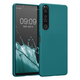   Etui Kwmobile do Sony Xperia 1 IV, silikonowe, zielone, 58661.57