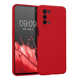   Etui Kwmobile do OPPO A74 5G/A54 5G, silikonowe, czerwone, 57571.229