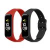 Zestaw 2 pasków do Samsung Galaxy Fit 2, Kwmobile, czarny/czerwony, silikon, 53962.11