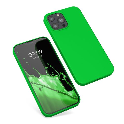 Etui kwmobile do Apple iPhone 13 Pro Max, silikon, zielony, 55975.159
