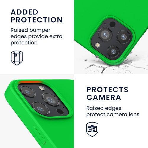 Etui kwmobile do Apple iPhone 13 Pro Max, silikon, zielony, 55975.159