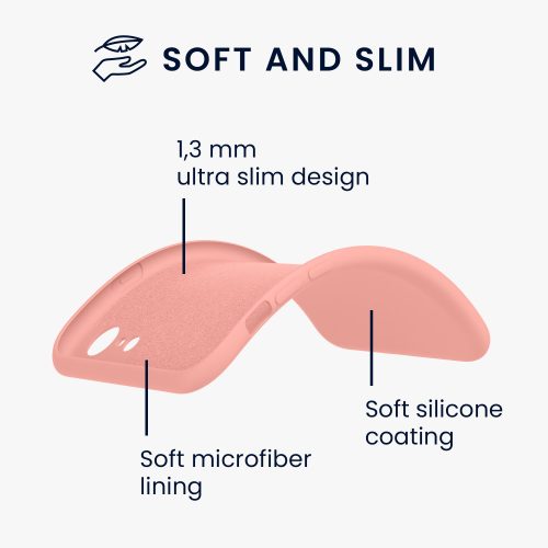 Etui kwmobile do Apple iPhone SE 3/iPhone 8/iPhone 7, silikon, różowy, 49979.89