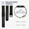 Zestaw 2 pasków do Huami Amazfit GTS 3/Amazfit GTS 2/Amazfit GTS, Kwmobile, Czarny/Zielony, Silikon, 52696.13