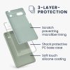 Etui Kwmobile do Google Pixel 6a, silikonowe, zielone, 57815.172