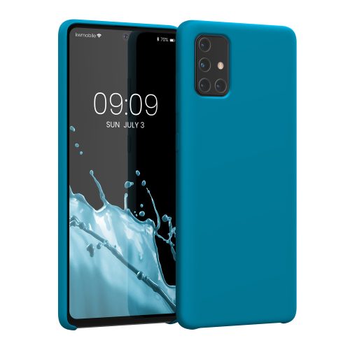 Etui kwmobile do Samsunga Galaxy A71, Silikon, Niebieski, 51209.228