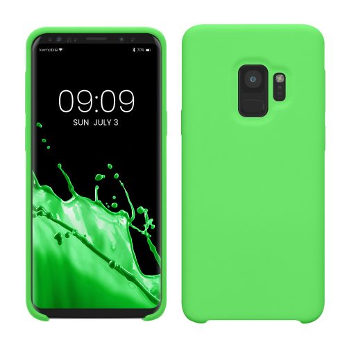 Etui kwmobile do Samsunga Galaxy S9, Silikon, Zielony, 44182.159