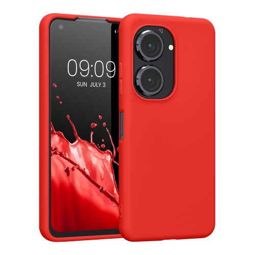 Etui Kwmobile do Asus Zenfone 9, silikonowe, czerwone, 59449.09