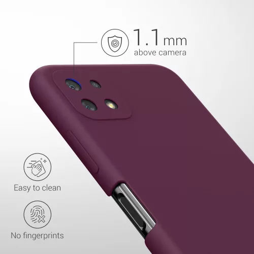Etui Kwmobile do Samsunga Galaxy A22 5G, krzem, fiolet, 55489.187