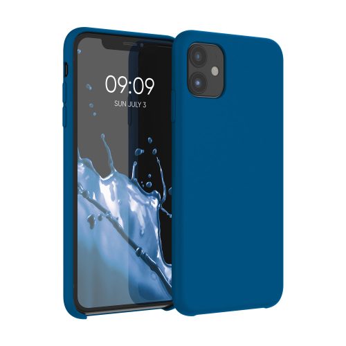 Etui Kwmobile do Apple iPhone 11, silikonowe, niebieskie, 49724.228