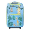 Troler copii Navaris, model jungle, 45x30x16 cm, maner telescopic, multicolor, plastic