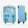 Troler copii Navaris, model jungle, 45x30x16 cm, maner telescopic, multicolor, plastic