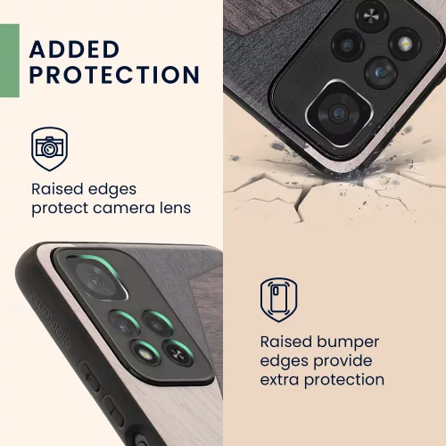 Etui kwmobile do Xiaomi Redmi Note 11 Pro Plus 5G, drewno, wielokolorowe, 58100.06