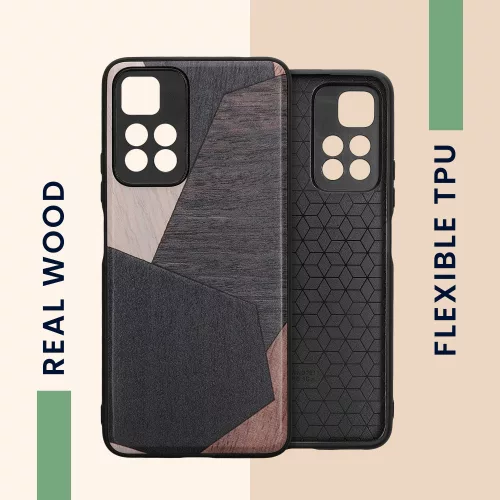 Etui kwmobile do Xiaomi Redmi Note 11 Pro Plus 5G, drewno, wielokolorowe, 58100.06