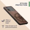 Etui kwmobile do Xiaomi Poco M4 Pro, drewno, brązowy/czarny, 59498.01