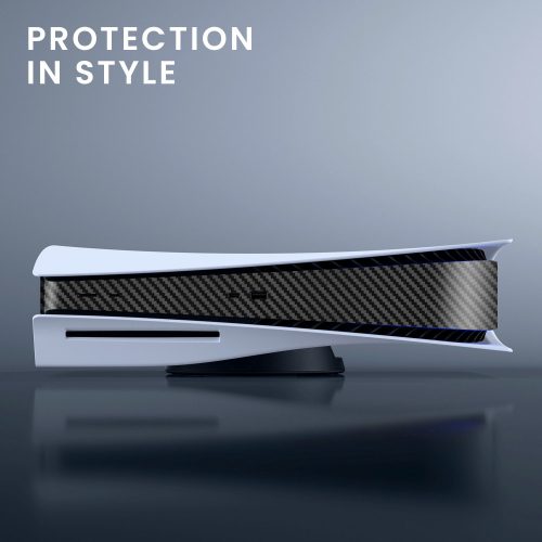 Skórka na konsolę Playstation 5 Disc Edition, Kwmobile, Czarna, PCV, 59544.01