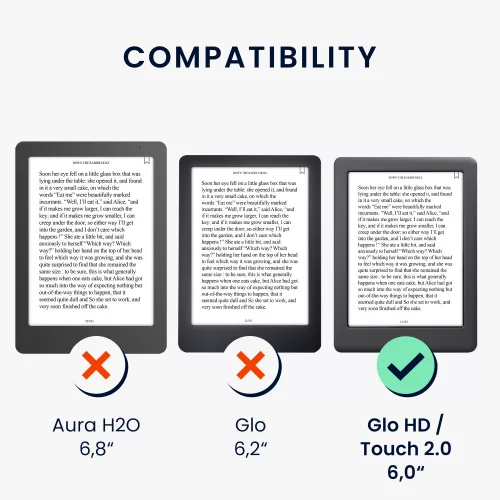 Etui do Kobo Glo HD/Touch 2.0, Kwmobile, Multicolor, Skóra ekologiczna, 34348.49