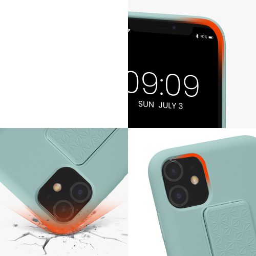 Etui kwmobile do Apple iPhone 11, silikonowe, zielone, 58280.71