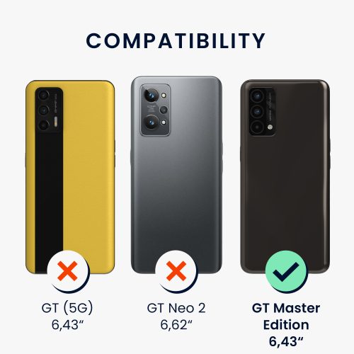 Etui Kwmobile do Realme GT Master Edition, silikonowe, różowe, 58698.77