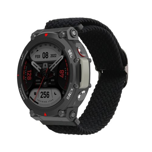 Pasek kwmobile do Huami T-Rex 2, nylon, czarny, 59598.01