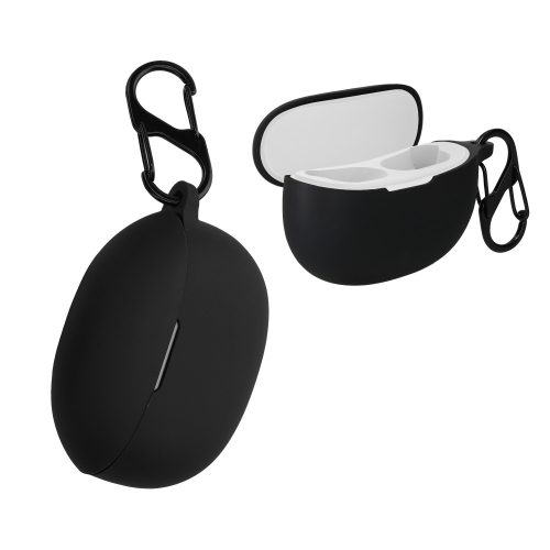 Etui kwmobile do Realme Buds Air3 Neo, silikon, czarny, 59591.01