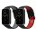 Zestaw 2 pasków kwmobile do Xiaomi Mi Band 7 Pro, silikon, szary/czerwony, 59603.01