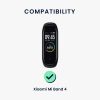 Zestaw 2 pasków kwmobile do Xiaomi Mi Band 4, silikon, czarny/szary, 58889.02