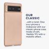 Etui kwmobile do Google Pixel 6, silikon, kremowy, 55783.66