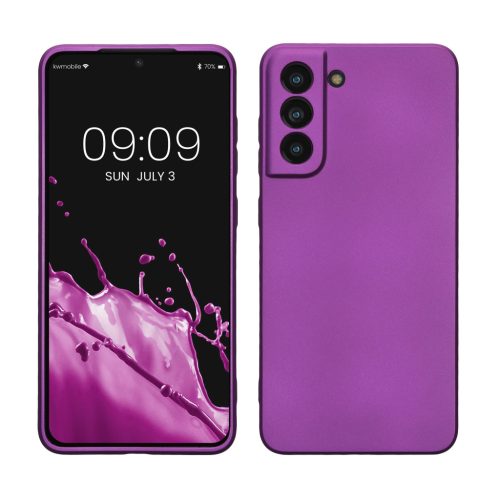 Etui Kwmobile do Samsung Galaxy S21 FE, Fioletowe, Silikonowe, 55485.24