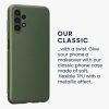 Etui kwmobile do Samsung Galaxy A13 4G, Silikon, Zielony, 57956.233