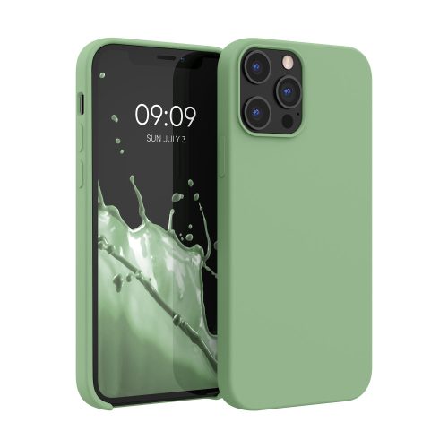 Etui kwmobile do Apple iPhone 12 Pro Max, silikon, zielony, 52644.243