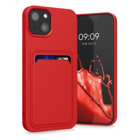   Etui Kwmobile do Apple iPhone 13, silikonowe, czerwone, 55955.09