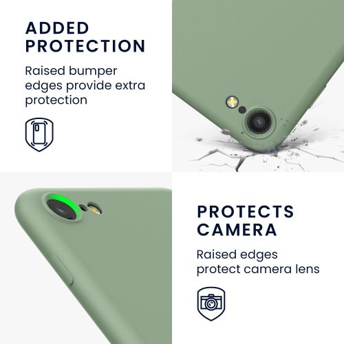 Etui kwmobile do Apple iPhone SE 3/iPhone 8/iPhone 7, silikon, zielony, 49979.243