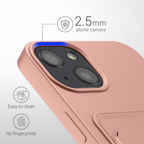 Etui kwmobile do Apple iPhone 13, Silikon, Różowy, 55955.199