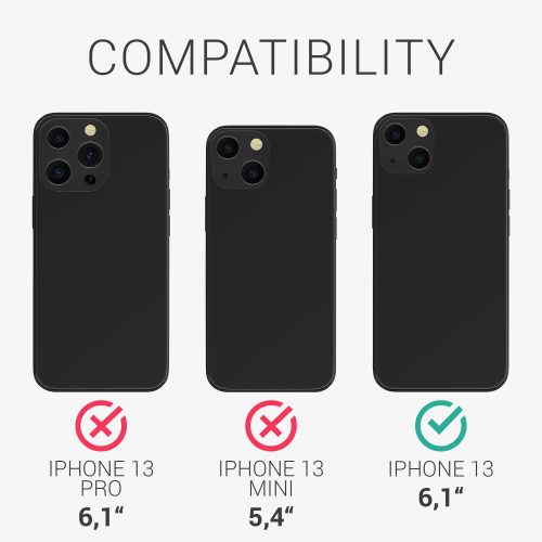 Etui kwmobile do Apple iPhone 13, Silikon, Różowy, 55955.199