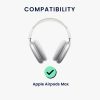 Zestaw 2 pokrowców kwmobile na Apple Airpods Max, silikon, czarny, 59790.02