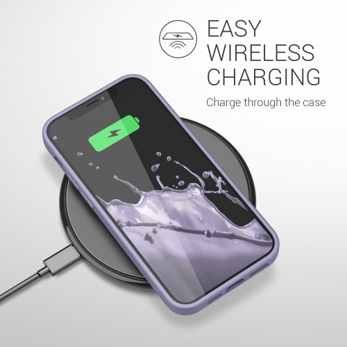 Etui kwmobile do Apple iPhone 12/iPhone 12 Pro, Silikon, Fioletowy, 53938.244