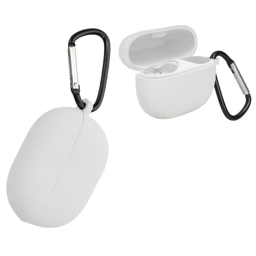 Etui kwmobile do słuchawek Xiaomi Redmi Buds 3 Lite, silikon, biały/czarny, 59159.02