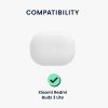 Etui kwmobile do słuchawek Xiaomi Redmi Buds 3 Lite, silikon, biały/czarny, 59159.02