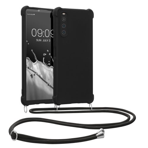 Zderzak kwmobile do Sony Xperia 10 IV, Silikon, Czarny, 59961.01