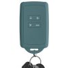 Etui na kluczyk samochodowy kwmobile do Renault/Dacia 4 przyciski - Keyless Go, silikon, zielony, 48035.207
