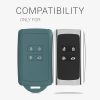 Etui na kluczyk samochodowy kwmobile do Renault/Dacia 4 przyciski - Keyless Go, silikon, zielony, 48035.207