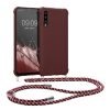 Etui Kwmobile ze smyczą do Samsung Galaxy A50, fioletowe, silikonowe, 49962.187