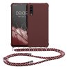Etui Kwmobile ze smyczą do Samsung Galaxy A50, fioletowe, silikonowe, 49962.187