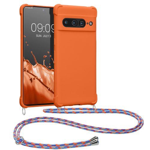 Zderzak kwmobile do Google Pixel 7 Pro, silikon, pomarańczowy, 59967.203