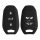 Etui na kluczyk samochodowy kwmobile do Opla z 3 przyciskami - Keyless Go, silikon, czarno-biały, 56976.02