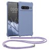 Etui Kwmobile ze smyczą do Google Pixel 7 Pro, niebieskie, silikonowe, 59967.108