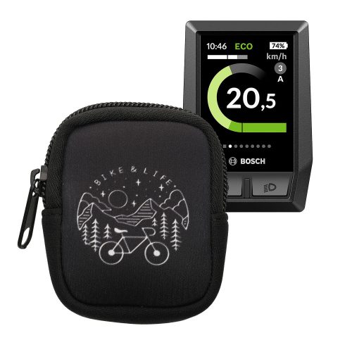 Etui Kwmobile GPS do Bosch Kiox, czarno-białe, neopren, 55742.04
