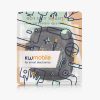 Etui Kwmobile GPS do Bosch Kiox, czarno-białe, neopren, 55742.04